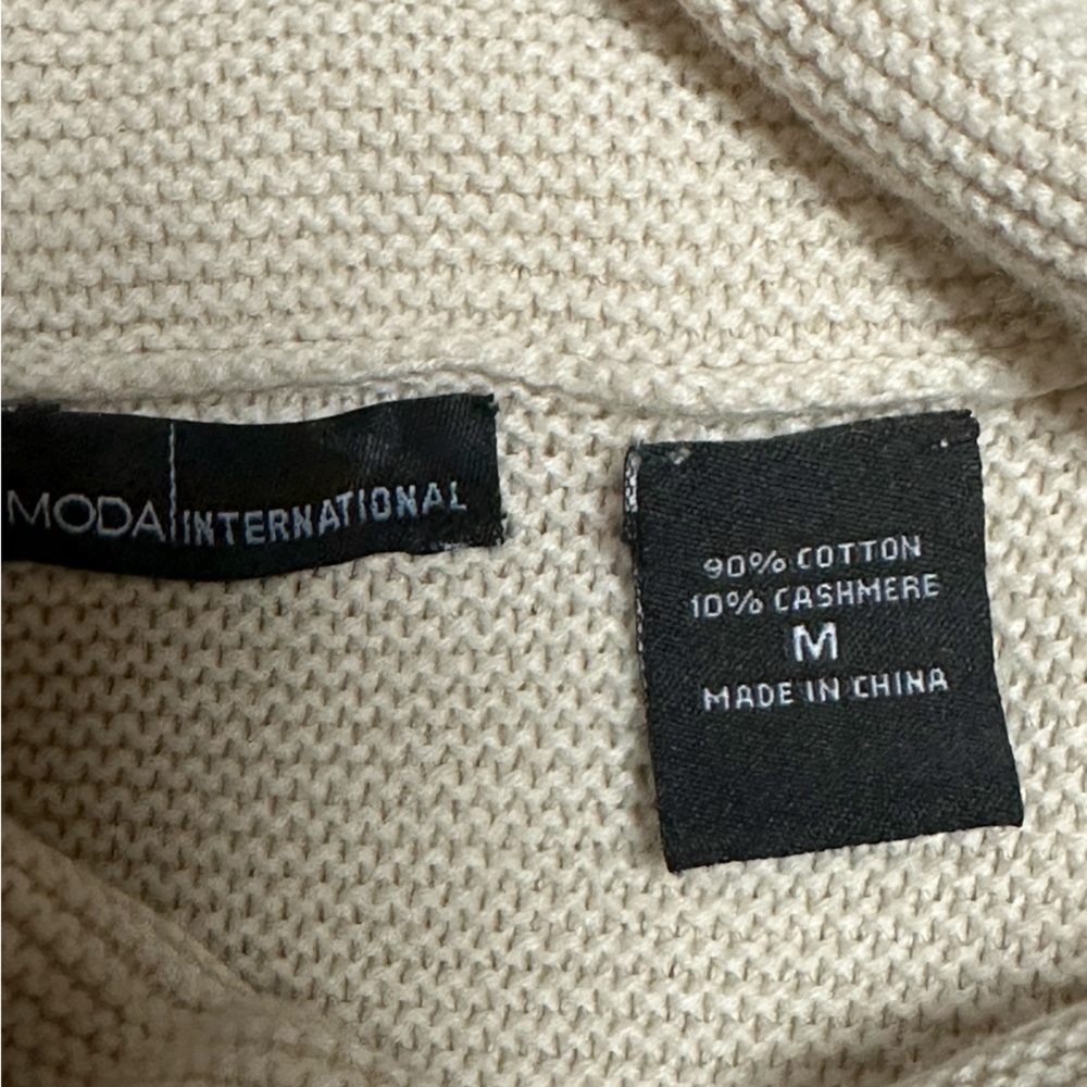 Moda international cotton/cashmere knitted dress. Like new. - Picture 5 of 7
